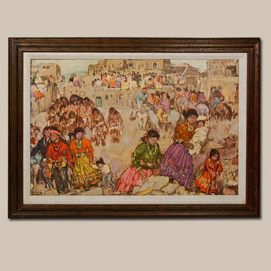 Leon Gaspard Painting - C3224BK